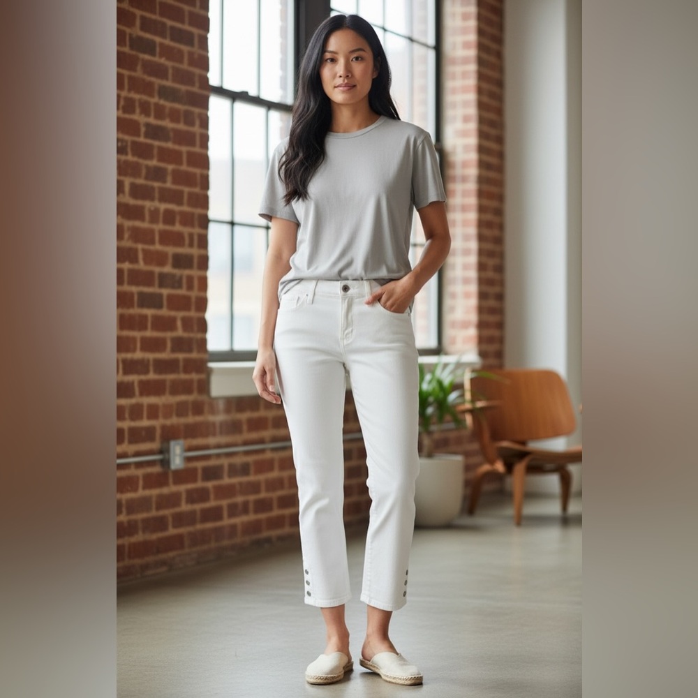 Chico's So Slimming Girlfriend Crop Jeans